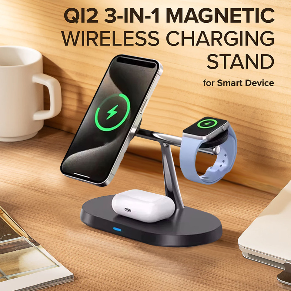 Wireless Charger Watch - Carregador Magnético Sem Fio 3 em