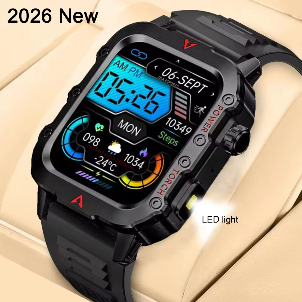 Smartwatch X12 - Novo Relógio Inteligente Masculino com Lanterna