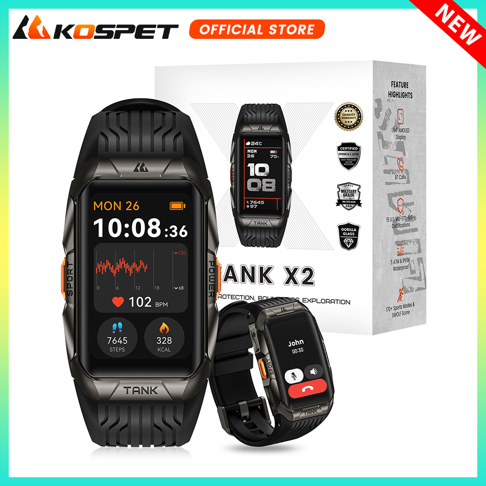 Smartwatch Faces - Kospet tank x2 relógio inteligente para