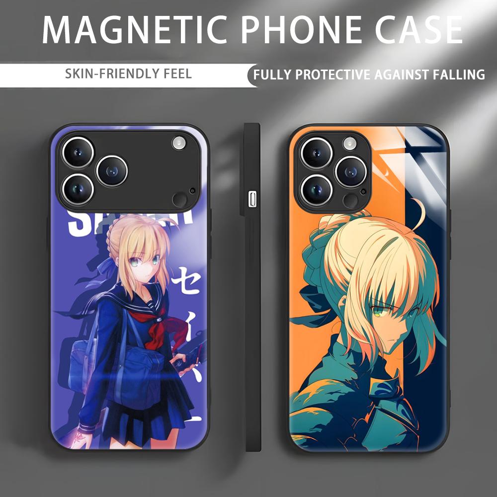 Apple Iphone 15 Pro Max - Anime Fate S-Saber Capa de telefone