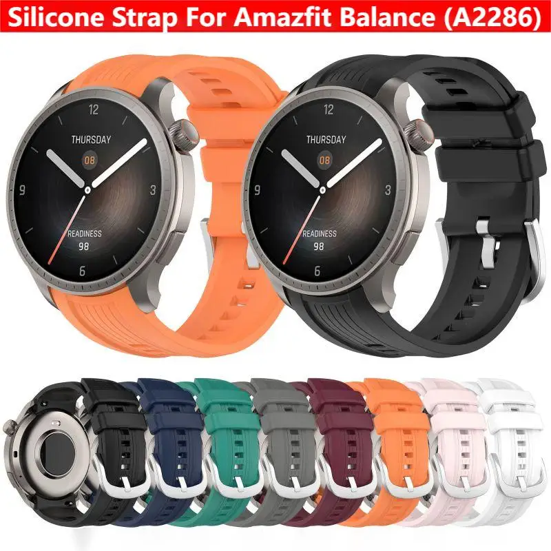 Amazfit Smartwatch Accessories - Pulseira de Silicone para Relógio Inteligente