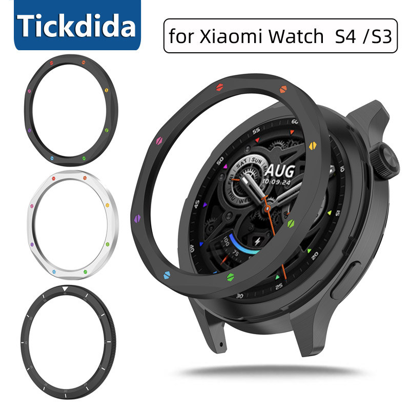 Xiaomi Smartwatch Accessories - Moldura de metal anel caso para