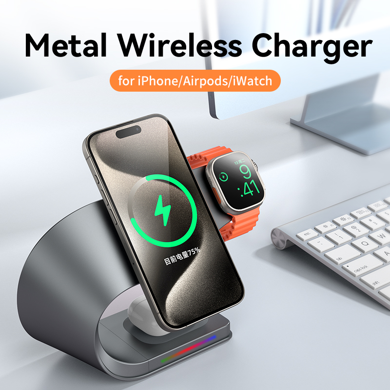 Carregador Sem Fio 4 em 1 com  - Wireless Charger Watch avaliação e preço