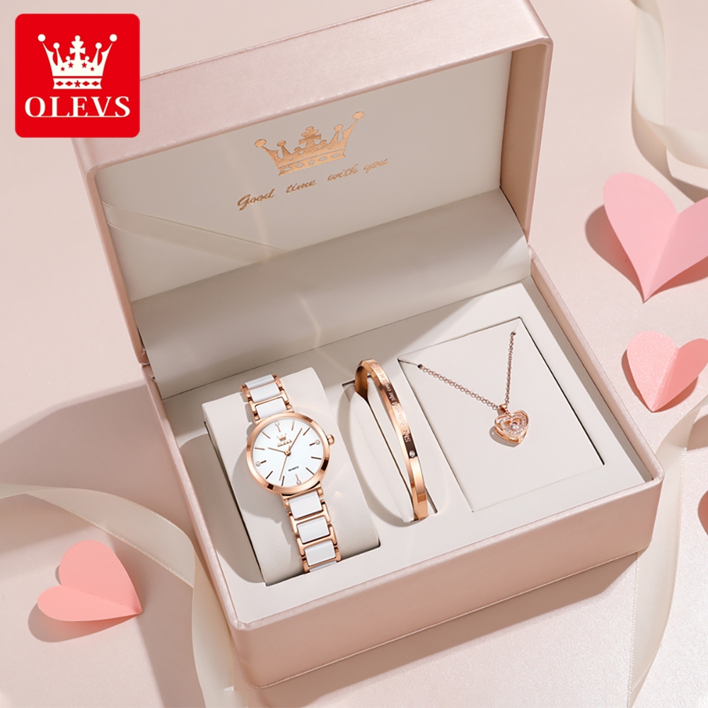 Olevs relógio feminino 5877 lu - Accessories With Watch avaliação e preço