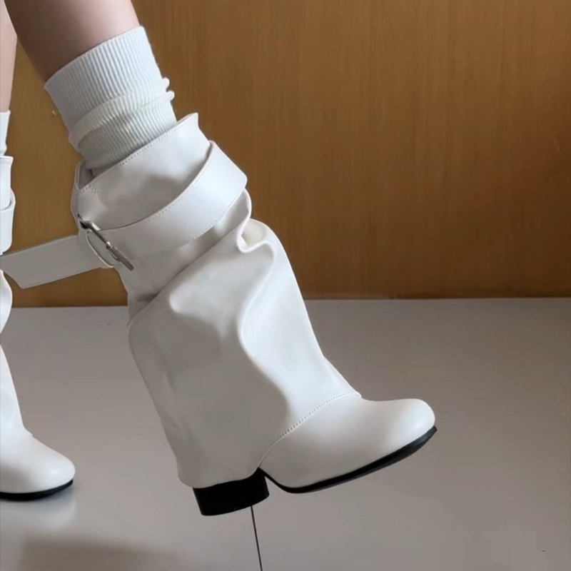 Novas Botas Femininas de Couro - Leather Classic Strap avaliação e preço