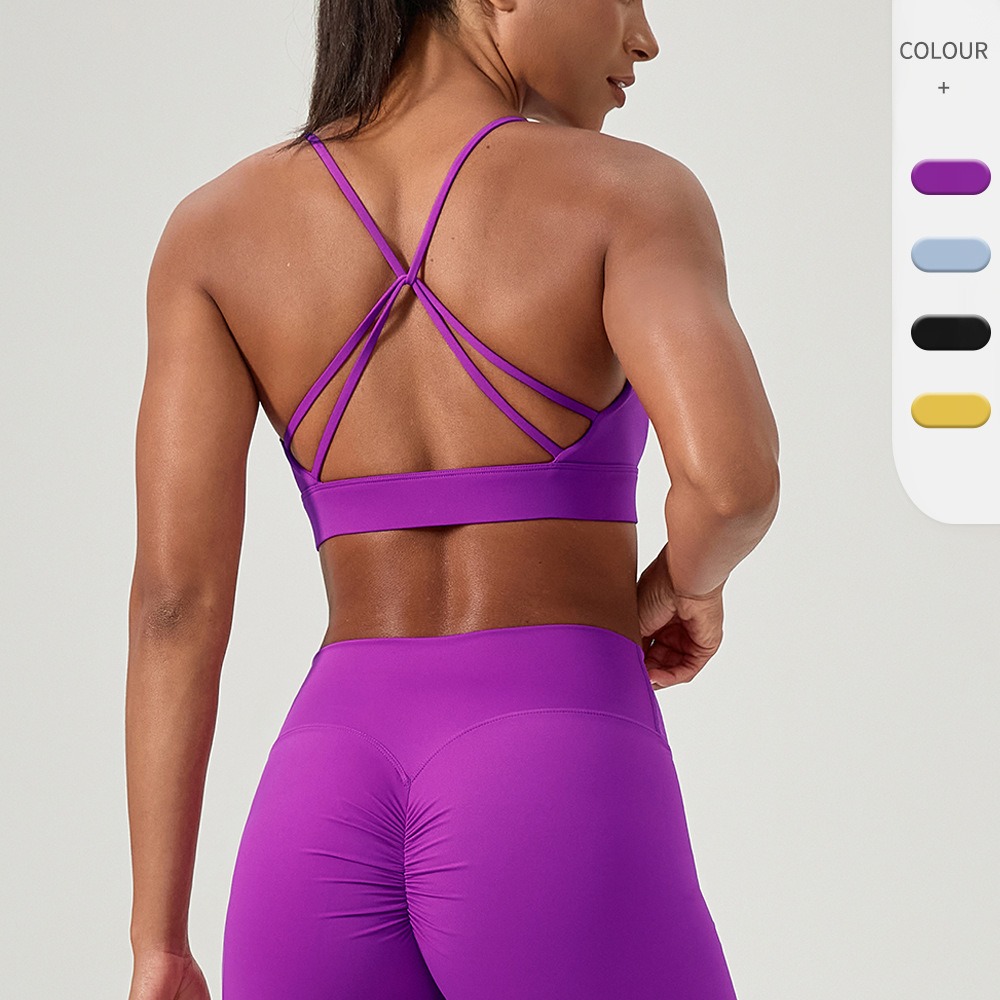 Sutiã de yoga sexy feminino al - Rugged Sport Strap avaliação e preço