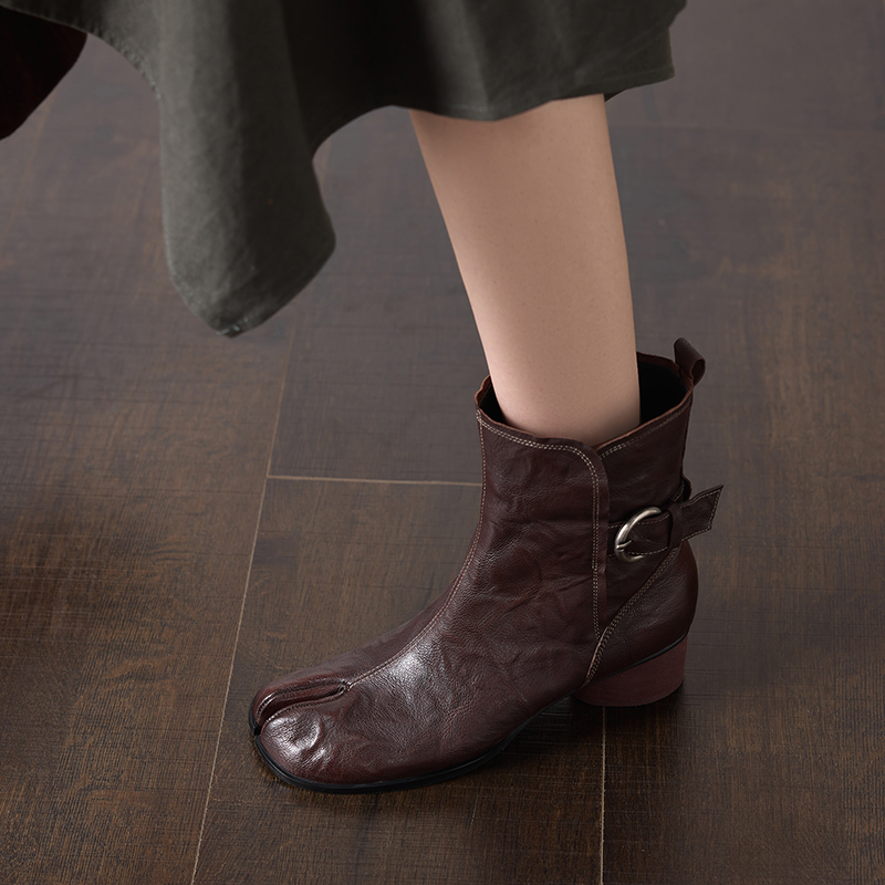 Botas Tabi de Couro Genuíno Fe - Leather Classic Strap avaliação e preço