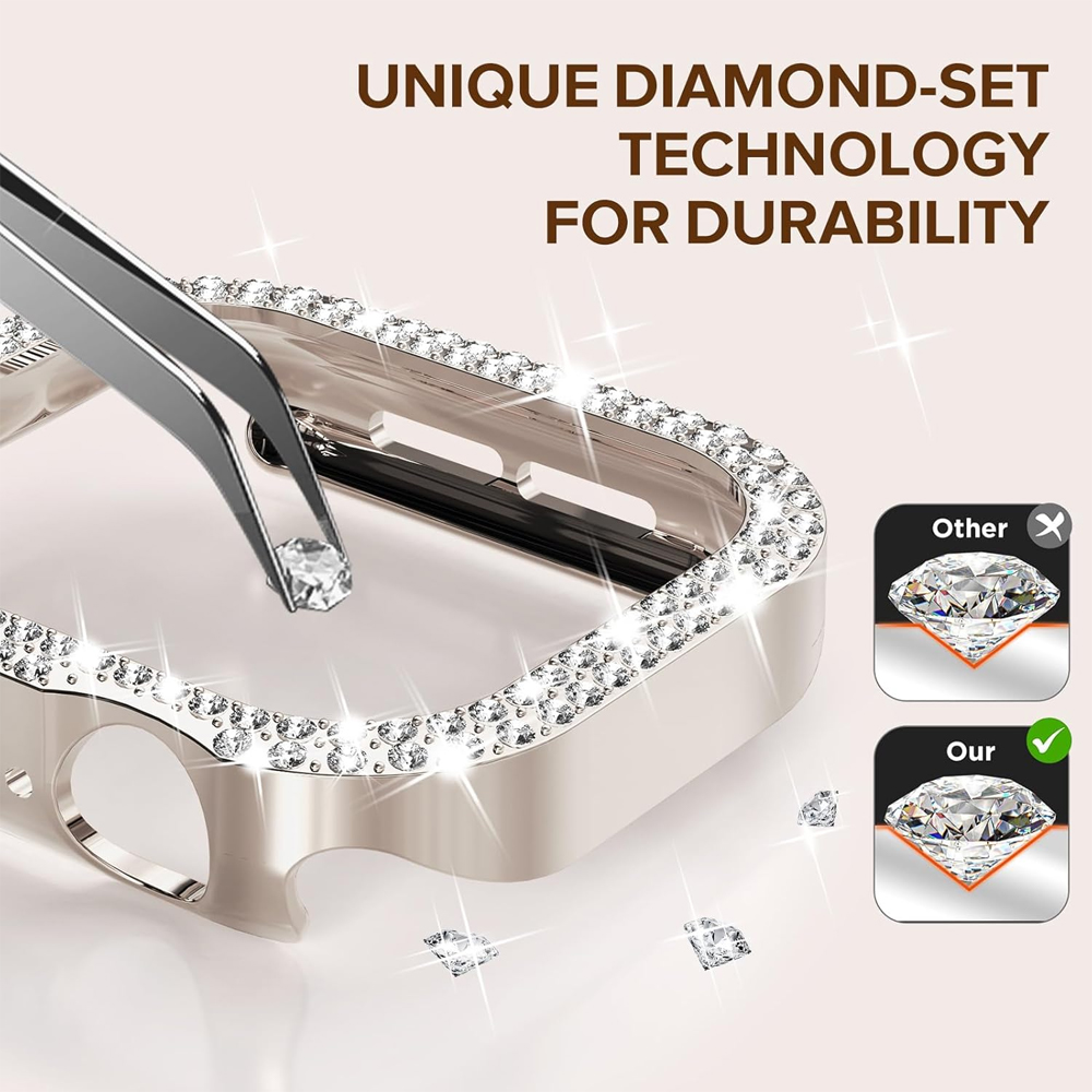 Capa para Apple Watch 42mm 46m - Smartwatch Watch Accessories For Women avaliação e preço