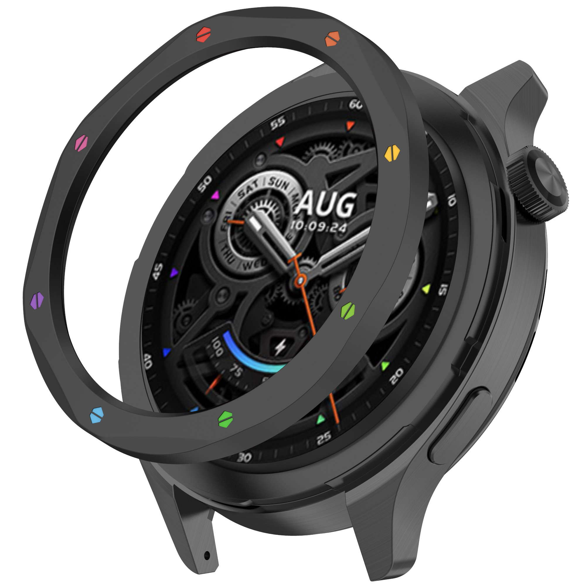 Moldura de metal anel caso par - Xiaomi Smartwatch Accessories avaliação e preço