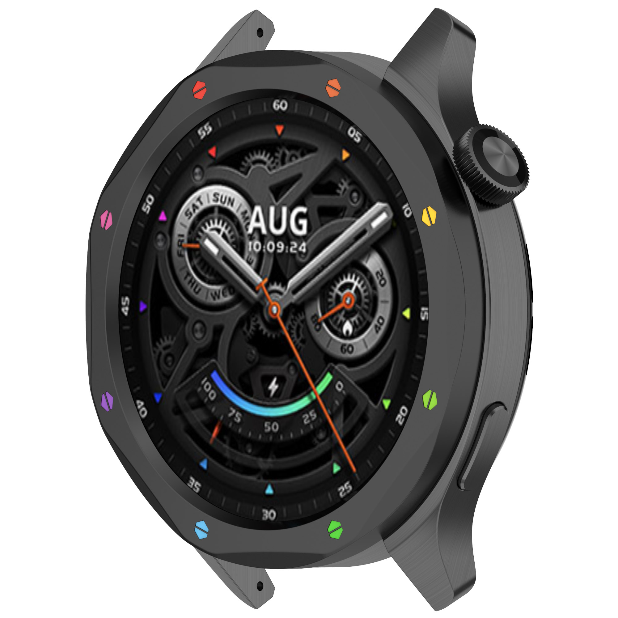 Moldura de metal anel caso par - Xiaomi Smartwatch Accessories avaliação e preço