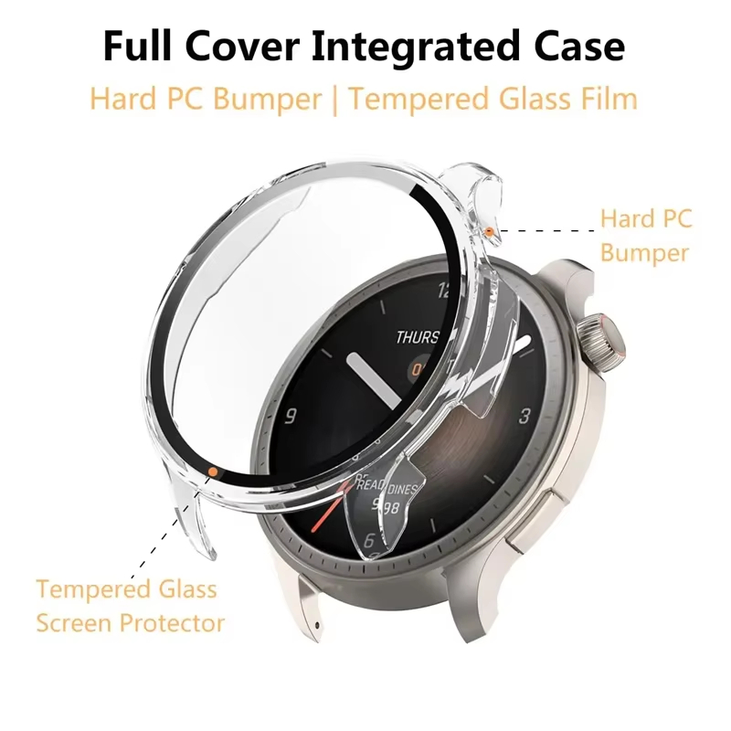 Capa de vidro temperado para a - Amazfit Smartwatch Accessories avaliação e preço