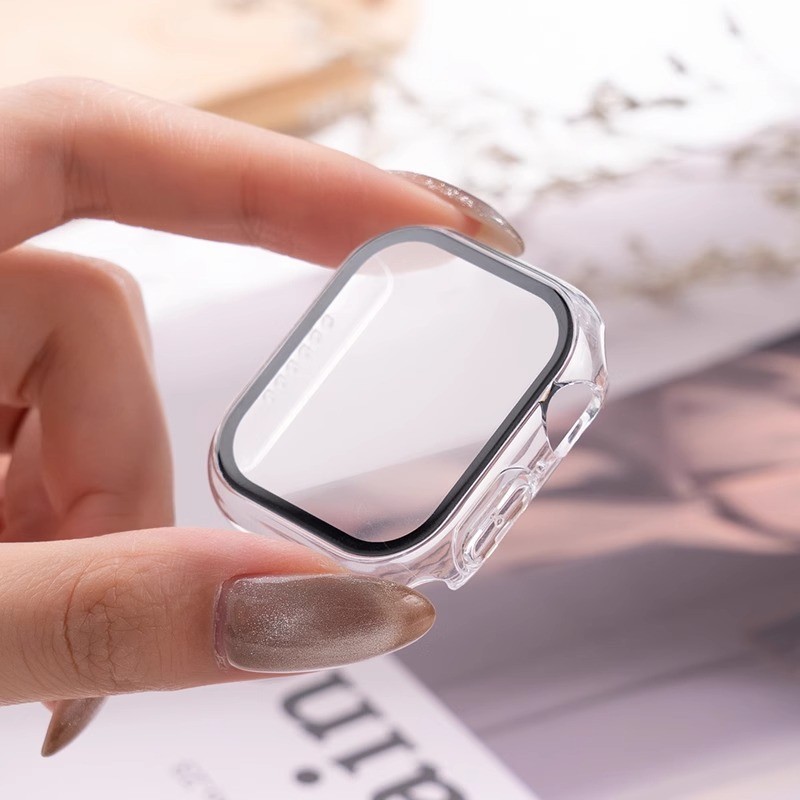 3 pacote de vidro + capa para  - Smartwatch Watch Accessories For Women avaliação e preço