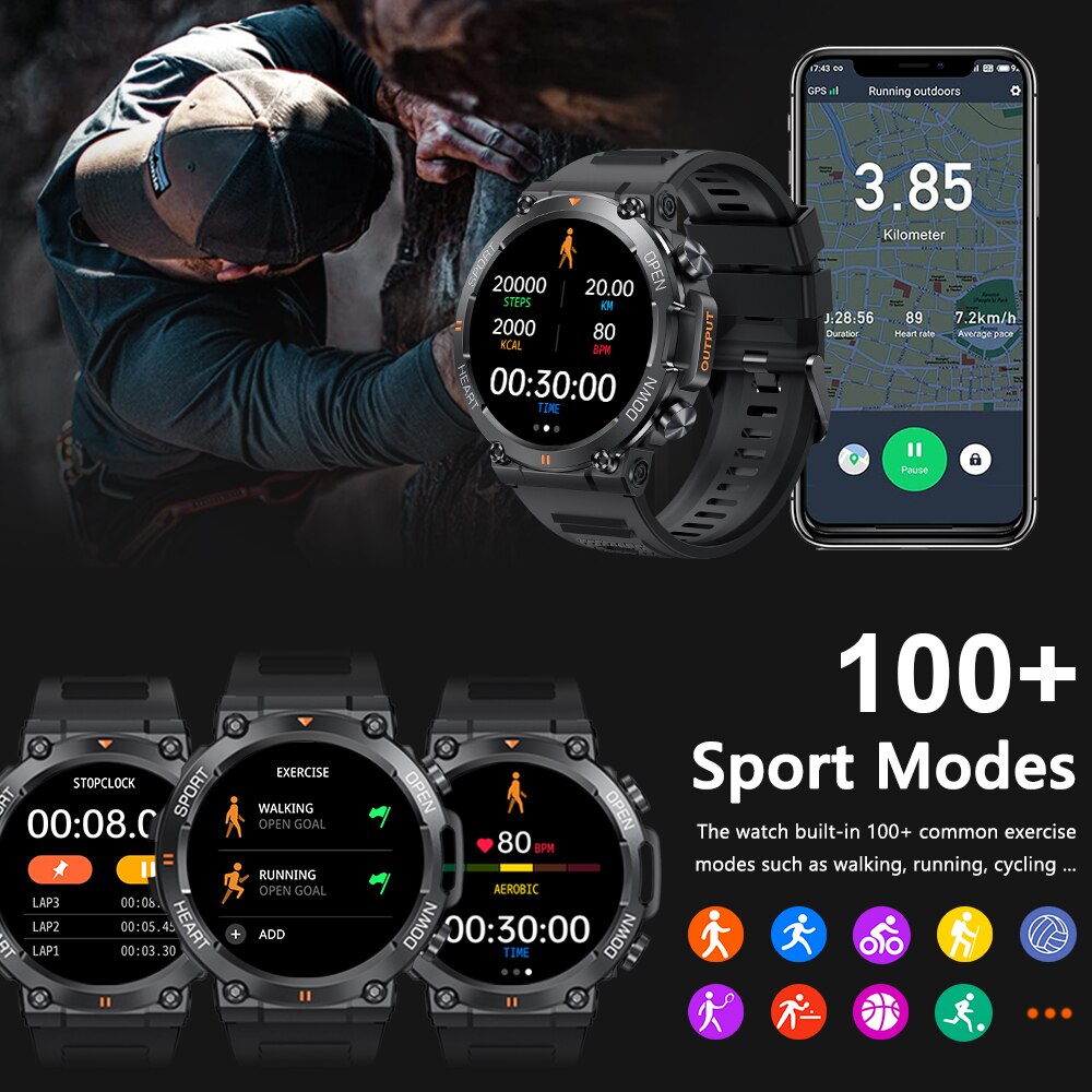 MEVADEN 1.39 polegadas HD Blue - Smartwatch Faces avaliação e preço