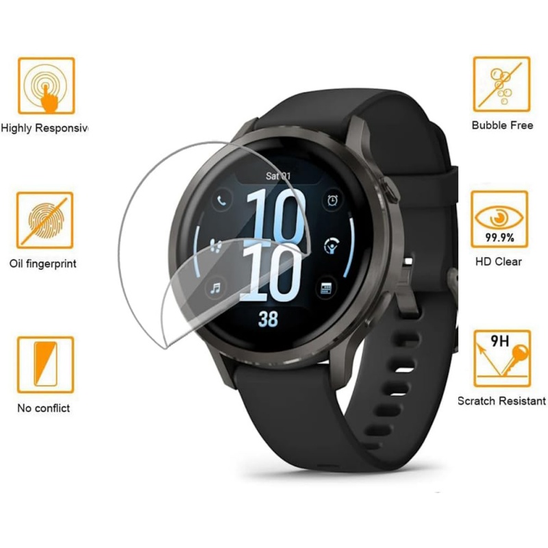 1-3 pçs protetor de tela macia - Garmin Smartwatch Accessories avaliação e preço