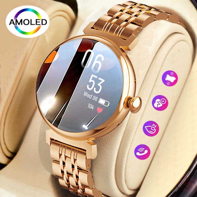 Smart Watch com tela AMOLED pa - Smartwatch Faces avaliação e preço