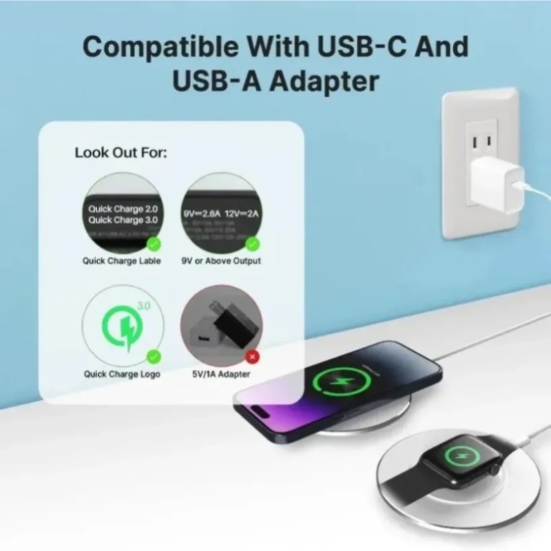 Carregador sem fio compacto 15 - Wireless Charger Watch avaliação e preço